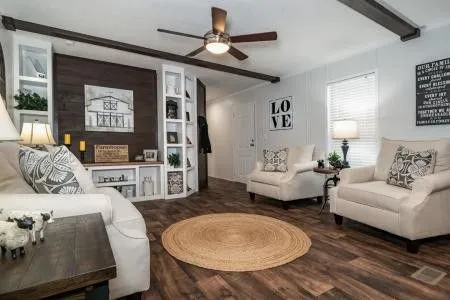 12 Elegant Single Wide Mobile Home Interior Design Ideas 4 3. Maximize Vertical Space with Smart Storage Solutions (Single Wide Mobile Home Interior Design)