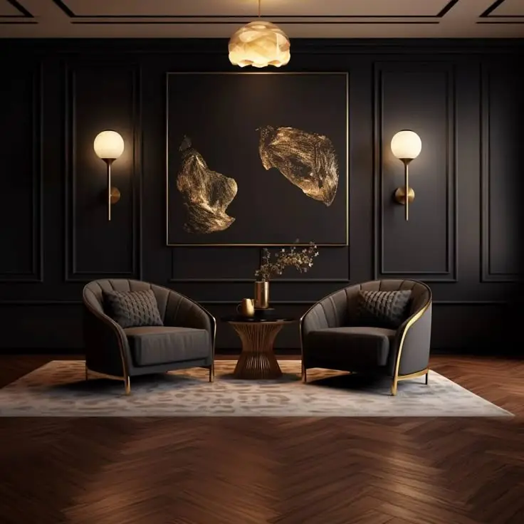12 Stunning Moody Interior Design Styles for Dramatic Elegance 4 3. Dramatic Lighting is Key in Moody Interior Design Styles