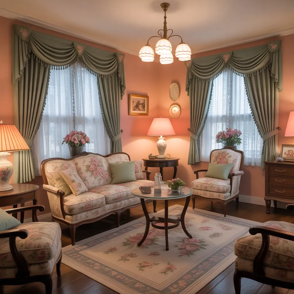 Stunning 1940s Interior Design Ideas for a Vintage Home 3 a cozy 1940s style living room with flor O8g2F NxQ8uLxXxp0dvSCg OkvZkH8mTO2c 4sqUNQ JQ