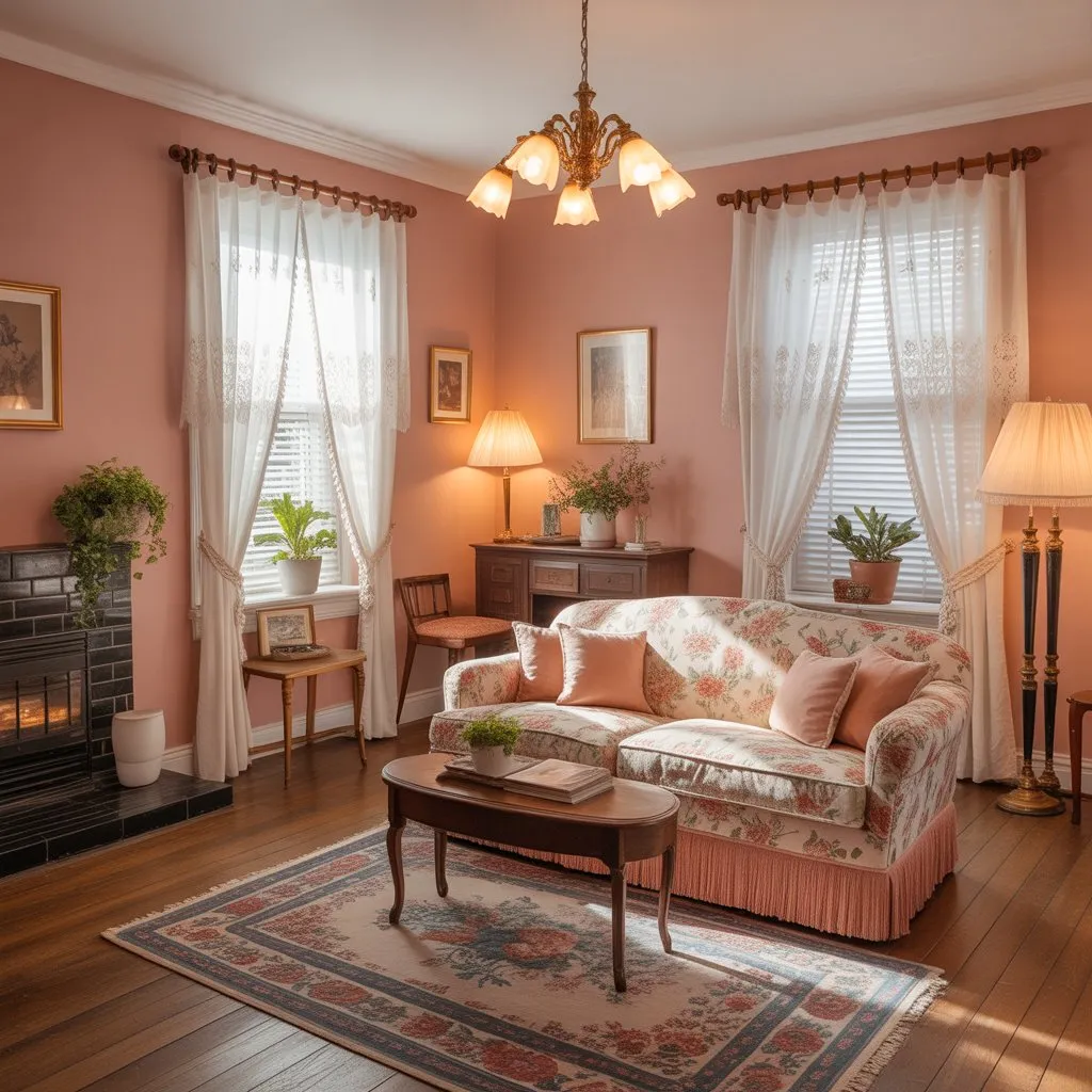 Stunning 1940s Interior Design Ideas for a Vintage Home 2 a cozy 1940s style living room with flor gtrAehGaSyyNMwFVM6B45A OkvZkH8mTO2c 4sqUNQ JQ