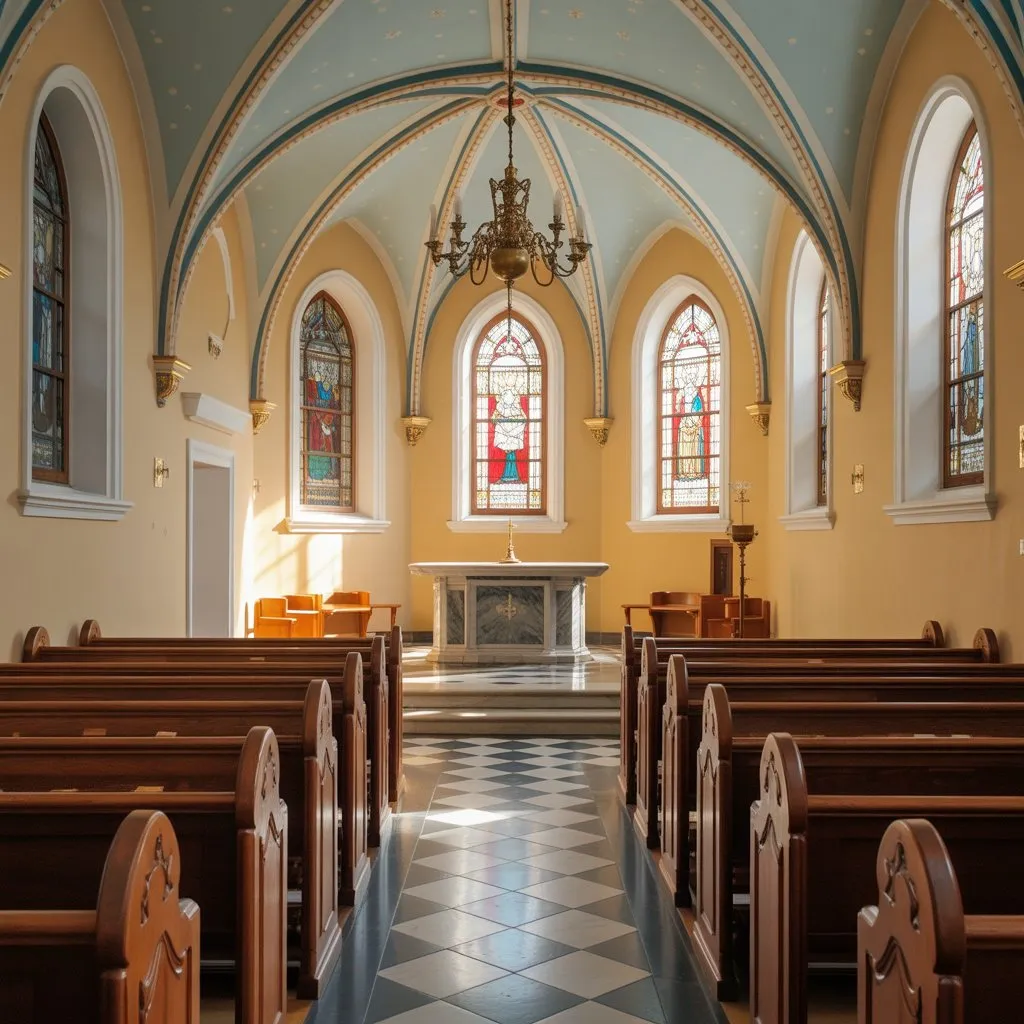 Stunning Church Interior Design Ideas That Elevate Spiritual Spaces 2025 4 beautiful traditional church interior