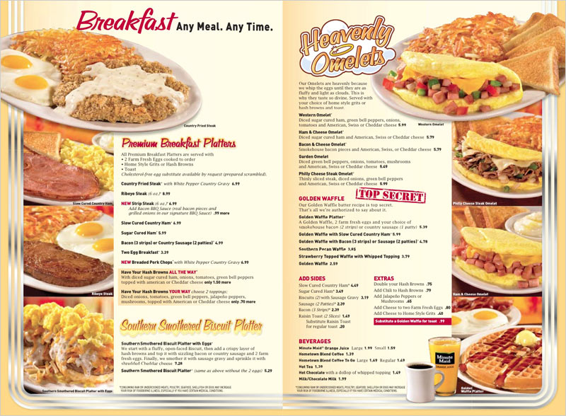 Huddle House Menu